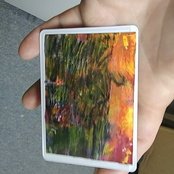 Original painting, artist trading card 2.5" 3.5" - Picture 1 of 2